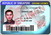 Sample Qualified Driving Licence